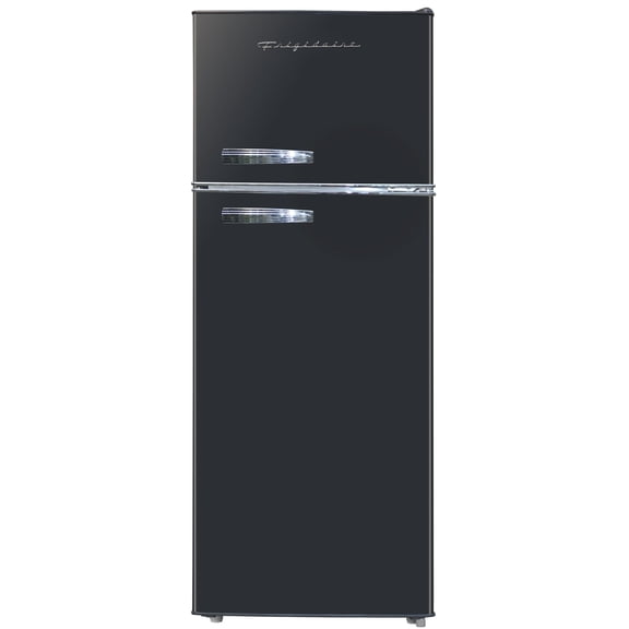 Frigidaire 7.5 Cu Ft. Retro Refrigerator, Top Mount Compact Fridge, Black