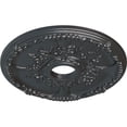 thumbnail image 3 of Ekena Millwork 18"OD x 3 1/2"ID x 1 3/8"P Antioch Ceiling Medallion (Fits Canopies up to 3 1/2"), Hand-Painted Pewter, 3 of 5
