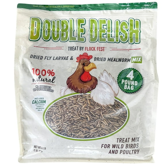 Double Delish Dried Mealworms and Black Soldier Fly Larvae