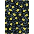 thumbnail image 2 of Addison Rugs Chantille Indoor/Outdoor Transitional Fruits Black Machine Washable Rectangle Rug, 9' x 12', 2 of 8