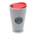 thumbnail image 2 of MIE Red Starbucks Replacement Lid for Ceramic Travel Mug 10oz / 12oz / 16oz, Coffee Mug , Tea Cup , Tumbler Lid , Mug Lid, Cup Lid, Twist Lid, 2 of 5