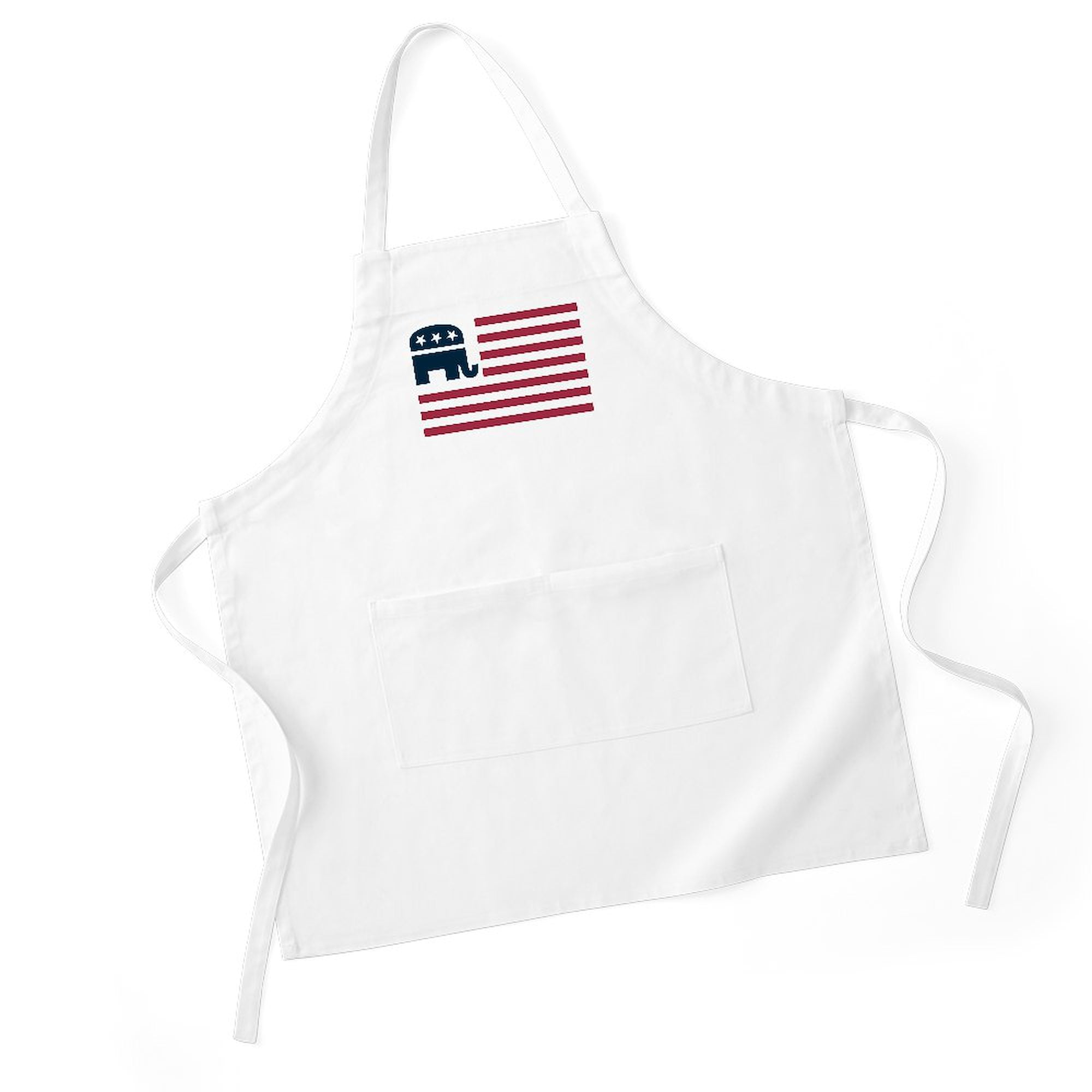 CafePress - GOP Flag BBQ - Kitchen Apron with Pockets, Grilling Apron, Baking Apron