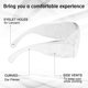 thumbnail image 2 of Gafas de seguridad, ZHIKE Gafas protectoras transparentes antivaho y antiarañazos para el trabajo y el deporte, hombres, mujeres (2 PCS) Adepaton QH-182, 2 of 6