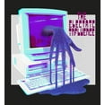 thumbnail image 2 of Low Poly Y2K Trend The Electric Influence Adult Black Long Sleeve Hoodie-Medium, 2 of 3