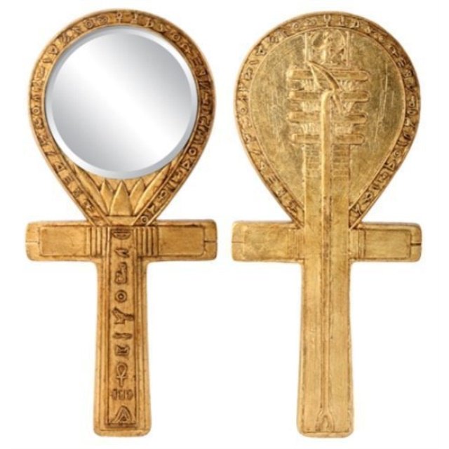djed ankh mirror egyptian decoration accessory decoration collectible
