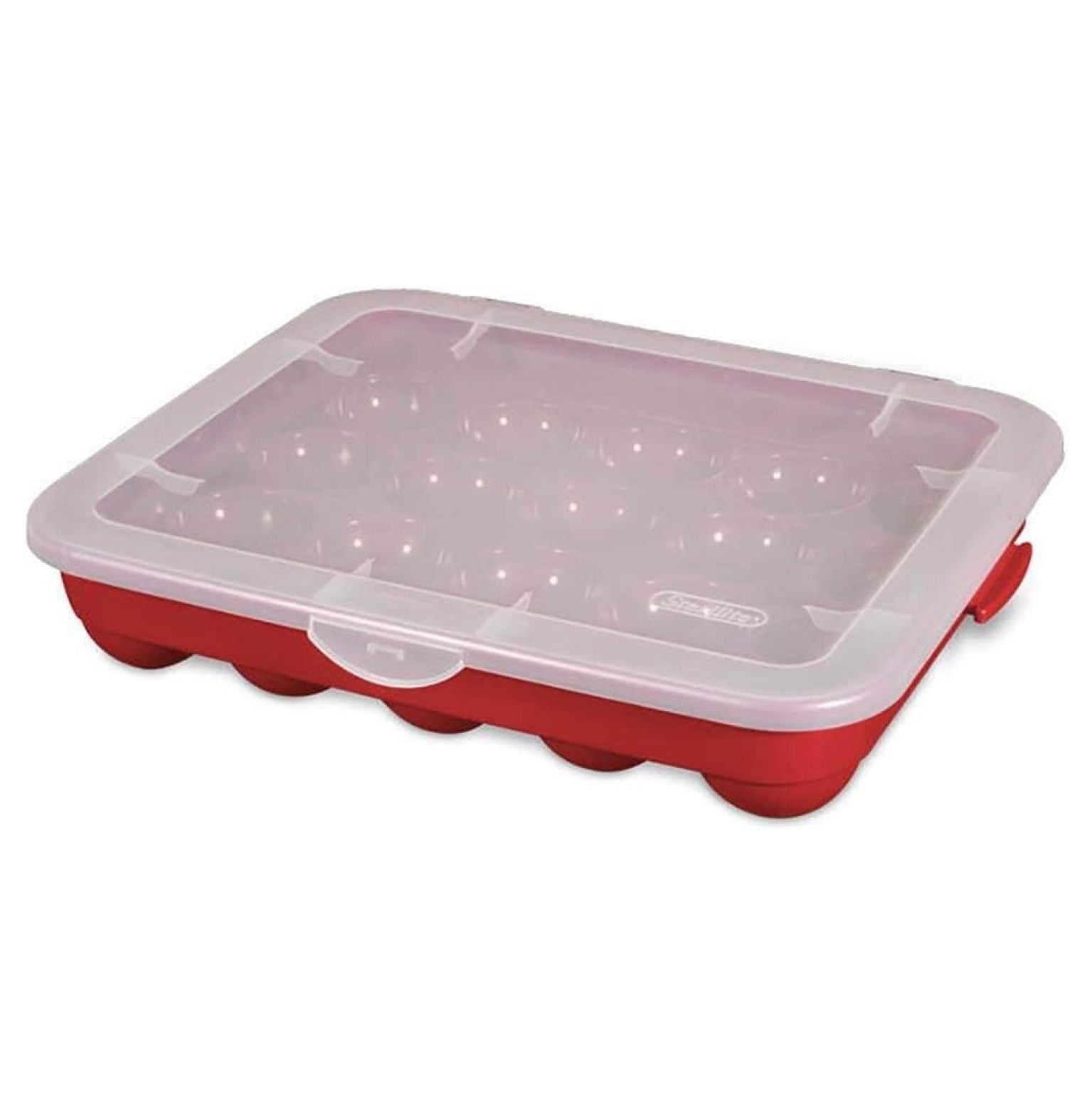 Christmas Wreath Storage Container Sterilite Clear Lid Stackable