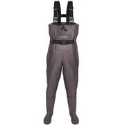 Triple Tree Chest Waders, Fishing Waders for Men and Women with Insulated Boots and Wading Fishing Belt, Two-ply Waterproof Nylon and PVC Boot foot Wader, Size 9-13