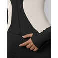 thumbnail image 2 of Top-kevin Women'S Sport Color-Block Jacket with Zipper Long Sleeve Tights Running Fitness Jacket Suitable for Cycling Yoga Sports, 2 of 6
