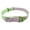 Purple, variant on Genuine High Quality Leather Designer Dog Collar, Daisy, Studs. 11"x1/2" Wide. Fits 8"-10" Neck, Yorkshire Terrier, Puppies
