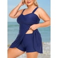 thumbnail image 4 of Summer Mae Plus Size Two Piece Swimsuits for Women Tankini Bathing Suits Flowy Swim Dress with Shorts, 4 of 7
