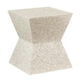 thumbnail image 4 of Linon Table d'Appoint en Bois Capiz Mosaïque en Ivoire, 4 of 16