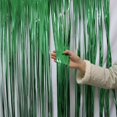 thumbnail image 3 of 100x200cm Parti Rideau Brillant Uniforme Couleur Aluminium Adhésif Frange Rideau pour Parti, 3 of 8
