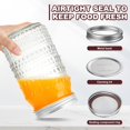 thumbnail image 4 of FULGNU Wide Mouth Mason Jars 32oz, 4 Pack Quart M, 4 of 7