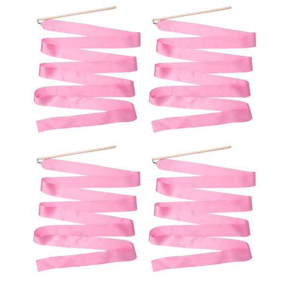 Weiweiguan 4Pcs Gymnastics Ribbons Dancing Gymnastics Ribbons Performance Dancing Ribbons