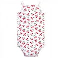 thumbnail image 3 of Little Treasure Baby Girl Cotton Bodysuits 3pk, Cherries, 18-24 Months, 3 of 4