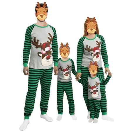 

Aunavey Matching Family Merry Christmas Deer Pajamas Xmas Pjs Women Men Clothes Holiday Sleepwear