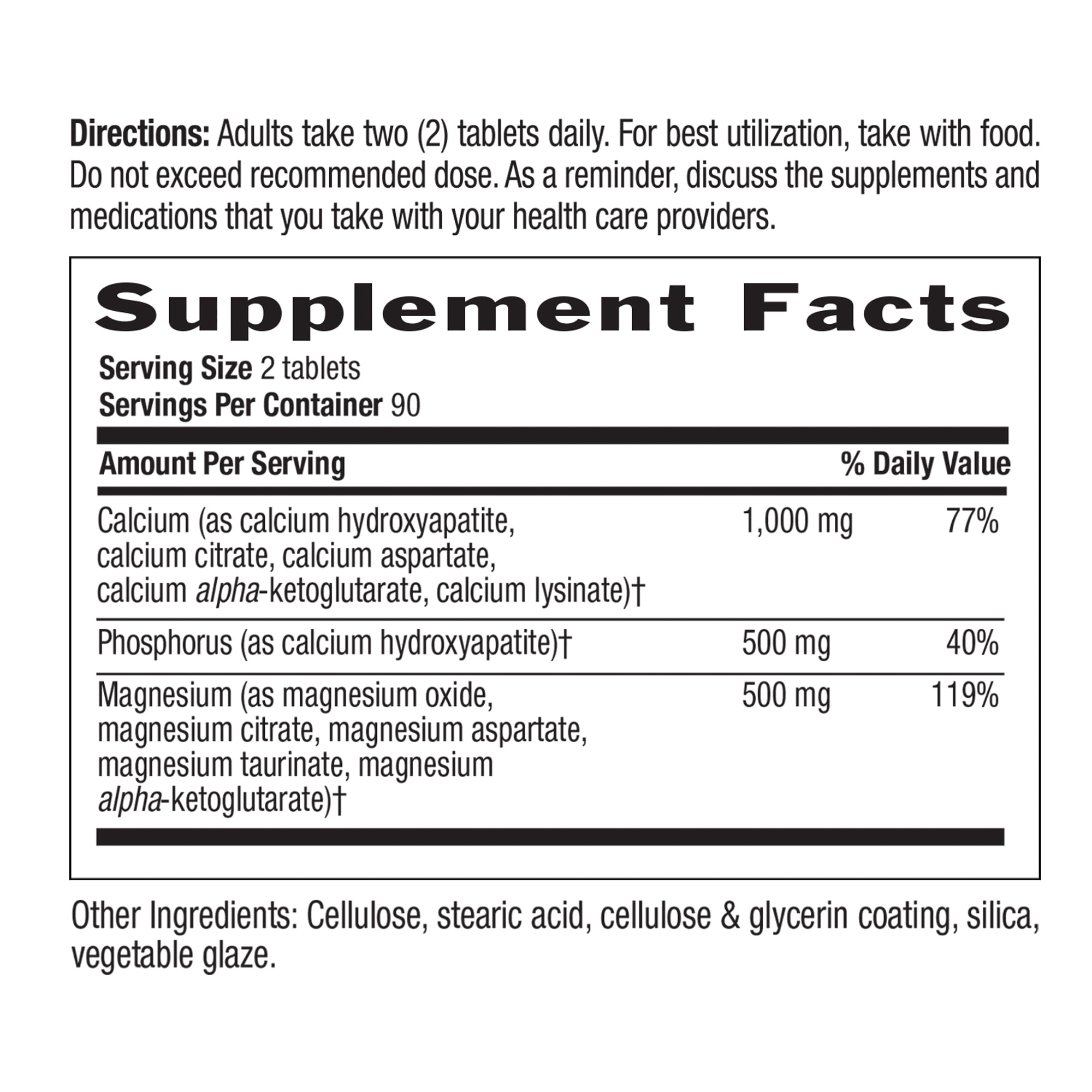 Country Life Target-Mins Calcium Magnesium Complex 1000mg/500mg, 180 Tablets, Certified Gluten Free, Vegan, Non-GMO Verified