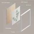 thumbnail image 4 of PixonSign Framed Green Forest Leaf Variety Wall Art, Set of 4 Nature Wilderness Wall Decor Prints, Botanical Floral Wall Décor, Adhesive Canvas Poster, Modern Art Decorative - 12"x16" White, 4 of 5