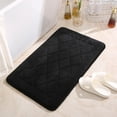 thumbnail image 5 of sruoe Bath Mat Rugs, Bath Mats for Bathroom Floor, Extra Absorbent Quick Dry Bathroom Mats, Washable Bath Rugs and Mats, Bath Carpet for Shower, Polyester, Black, 5 of 6