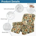 thumbnail image 5 of Xixirimido Rooster Eggs Retro Sunflower Pattern 4 Piece Recliner Chair Cover Stretch Lazy Boy Chair Covers with Pockets Soft Reclining Sofa Slipcovers Furniture Protector with Elastic Bottom, 5 of 8