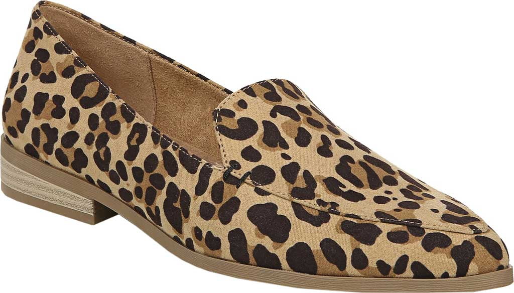 Women's Dr. Scholl's Astaire Loafer Tan/Black Leopard Print Microfiber