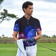 thumbnail image 4 of Lsque inside out 2 Pattern Golf Shirts for Men Dry Fit Print Moisture Wicking Performance Short Sleeve Polo Shirt-3X-Large, 4 of 7