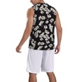 thumbnail image 2 of Sikiie Daisies Flowers Basketball Jersey Reversible Men's Mesh Athletic Sports Shirts Training Practice S-4XLSmall, 2 of 6