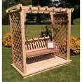 thumbnail image 1 of A &amp; L Furniture Covington 7.25 ft. High Wood Arbor with Deck and Swing, 1 of 3