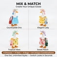 thumbnail image 5 of Threns 12 Pcs Desk Goose Outfits Holiday Set, 7 Inch Goose Outfits Clothes, Cute Decor Accessories for Magnetic Desk Geese or Duck Statue, 5 of 10