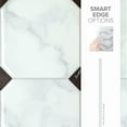 thumbnail image 7 of Smart Tiles Peel and Stick Backsplash, 5 Adhesive Tiles, Betera White/Grey/Black, 7.75"x7.75", 7 of 7