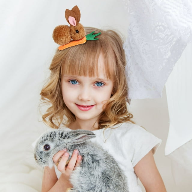 Fiudx Horquilla de Pascua, Adorable Diseño de Zanahoria, Accesorio Artesanal Exquisito, Regalo Perfecto para Tus Seres Queridos, Ideal para Fiestas, Bodas, Uso Diario, para Mujeres y Niñas, Belleza D