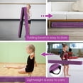 thumbnail image 5 of PRZL 7FT/8FT/9FT Balance Beam, Folding Gymnastics Beam w/Carry Handles, Floor Foam Gymnastics Equipment for Kids, Non Slip Rubber Base for Exercise, Practice & Professional Home Training, 5 of 9