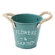 thumbnail image 4 of Macetero de flores de granja, cubo de hojalata rústico, versátil para decoración de fiestas y bodas Verde, 4 of 8