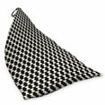 thumbnail image 2 of Minimalist Lounger Chair Bag, Geometric Curved Groovy Shapes Contemporary Classic Lattice Design, High Capacity Storage with Handle Container, Lounger Size, Ivory and Charcoal Grey, by Ambesonne, 2 of 5