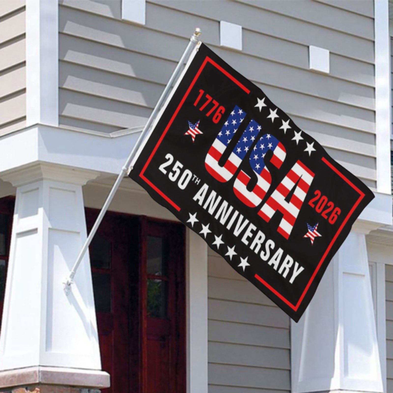 Win s Way USA 250th Anniversary Flag 1776-2026 American Independence Celebration Banner