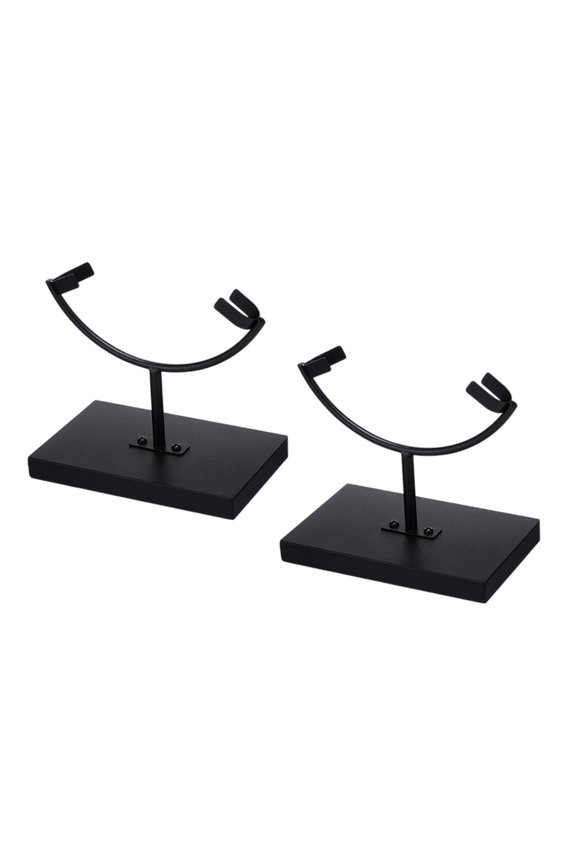 Rock Display Stand with Base Metal Arm Display Stand Easel Holder for Geode Mineral Agates Gemstones Fossils Plate