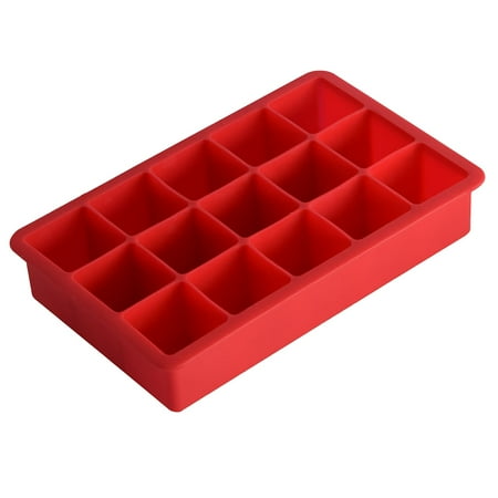 

Silicone Ice Maker 15-Cube Ice Tray Ice Mold Storage Container Tray