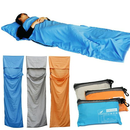 Waterproof Sleeping Bag Liner Portable Camping Bag Liner Sheet Soft Comfort Ultra-light Envelope Sleeping Bag for Camping Hiking Travel Outdoor Activities-6.9*2.3Ft