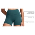 thumbnail image 4 of Shorts INGIA Cintura Alta Sin Costura Frontal 4" Verde Talla L, 4 of 6