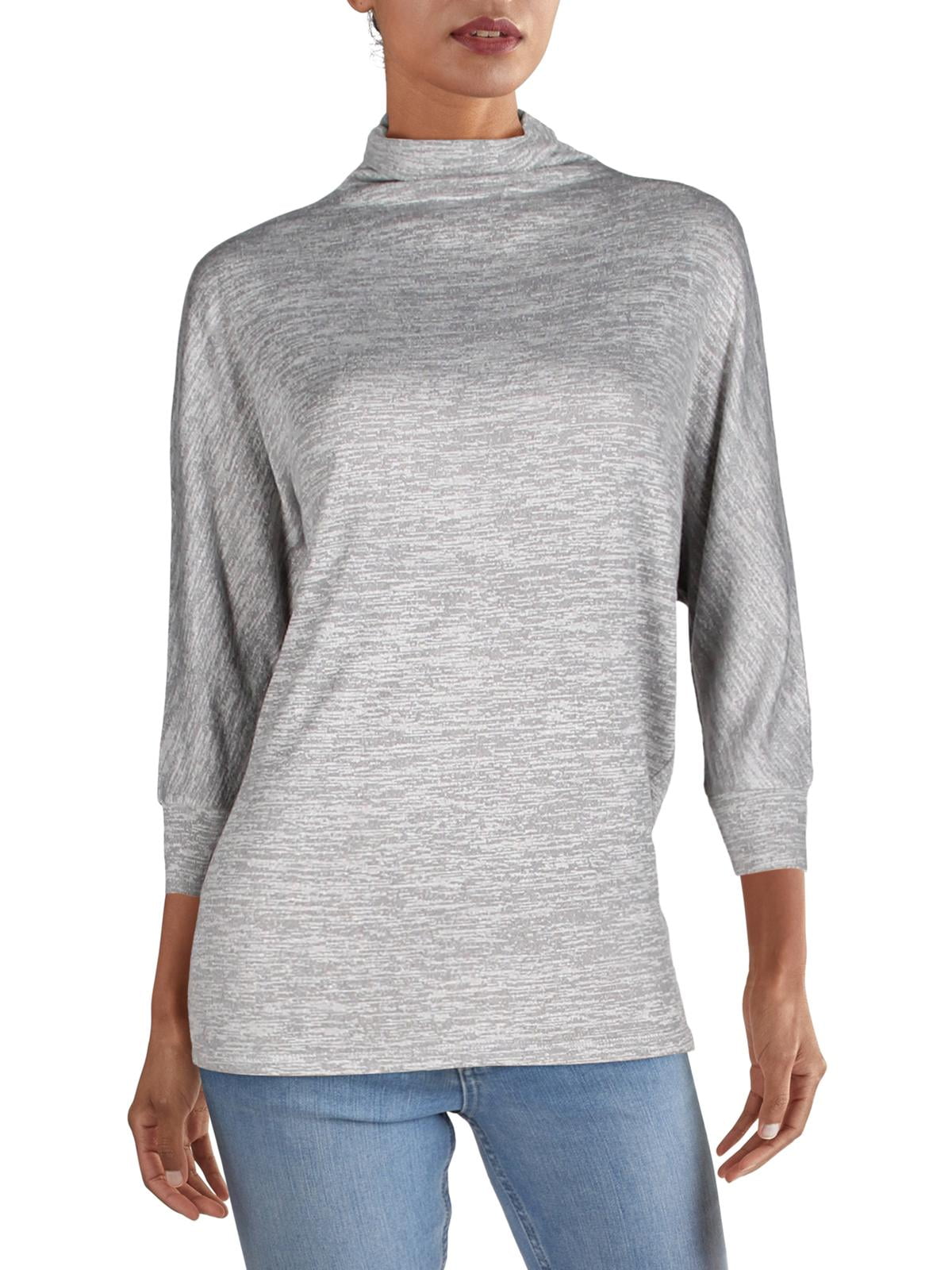 mock neck three quarter sleeve top