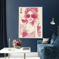 thumbnail image 5 of Kdxio Ace Of Diamonds Lady Pattern Canvas Wall Art 12x16 Inches - Waterproof HD Print Solid Wood Frame for Living Room & Bathroom,Vertical, 5 of 8