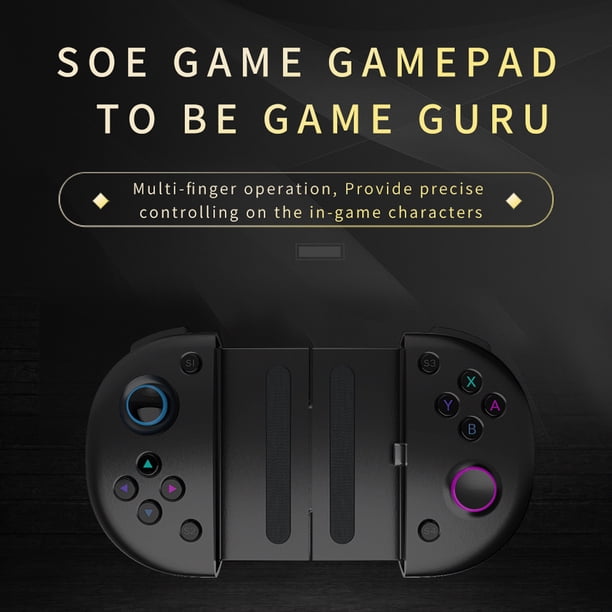 Controlador de juego portátil soporte telescópico para teléfono tipo C no