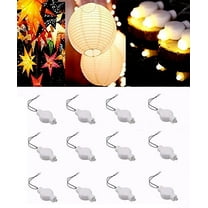 NOGIS Paper Lantern Lights,Battery Operated LED Party Lights Bulbs for Paper Lantern Balloons Party Decoration, Waterproof - Warm White 12 Pack