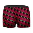 thumbnail image 5 of JHHLSF Mens Valentines Day Printed Underwear Style Red Bubble Special Love Rose Shorts Mid Waist Red,2XL, 5 of 5