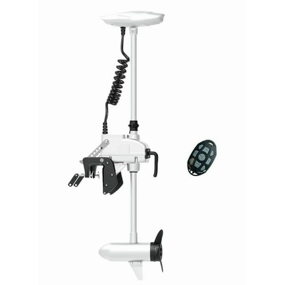 HASWING OUTDOOR Electric Trolling Motor 12V 55LB 26 Inch Shaft Cayman T Transom Mount Boat Fishing Saltwater Freshwater with Remote Control