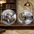 thumbnail image 3 of Commemorative Coin for History Enthusiasts, Collectible Memorabilia, Metal Historical Gift, Educational Display Piece, Unique Gift for Collectors, Decorative Artifact, Conversation Starter, 3 of 6