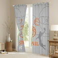 thumbnail image 3 of Castle Fairy Children Teens Adults Eat Sleep Basketball Black Out Curtains,Grey Orange Curtains Pack of 2 (42x63 Each),Sport Gamer Bedroom Curtains,Ultra Soft Home Decor, 3 of 6