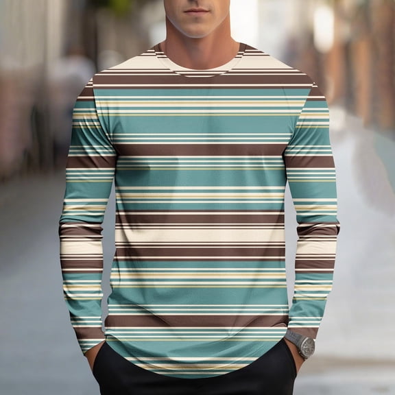 Big & Tall T Shirts for Men Plus Size M-5X Long Sleeve Crewneck Tees Tops Mens Casual Color Block Pullover Breathable Athletic Workout Tshirts Shirt