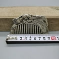 thumbnail image 4 of Vintage White Brass Comb Carved Beauty Figure Hair Brush Antique Style Collectible Makeup Tool for Women Gift, 4 of 6
