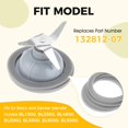 thumbnail image 4 of Junta de Sellado DRELD 132812-07 compatible con Licuadora Black and Decker BL1900 BL3900 BL4900 BL5000 BL6000 paquete de 4, 4 of 5